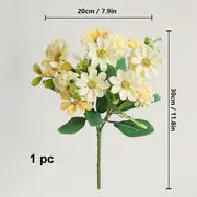 Artificial Small Hydrangea Daisy Bunch for Home Decor
