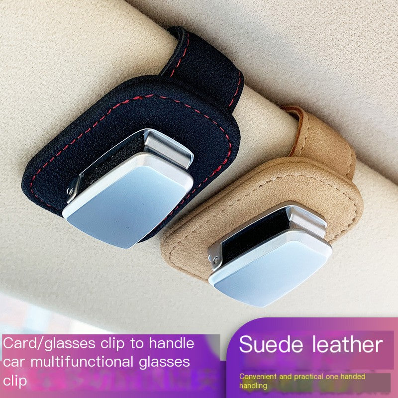 Multifunctional Car Sunglasses Holder & Case Organizer