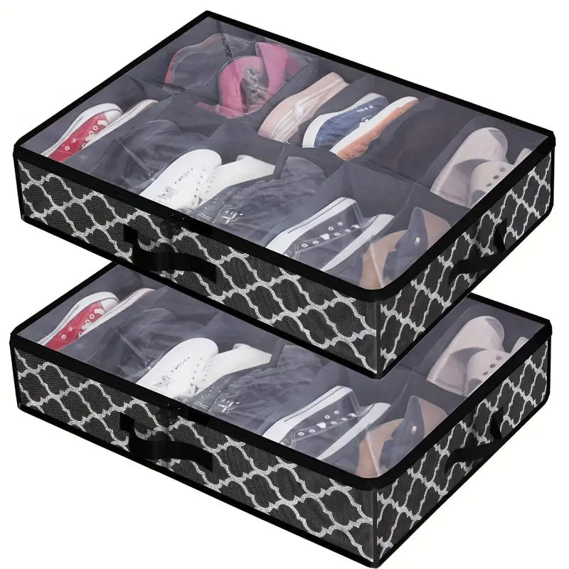 Under Bed Shoe Storage Organizer for 24 Pairs