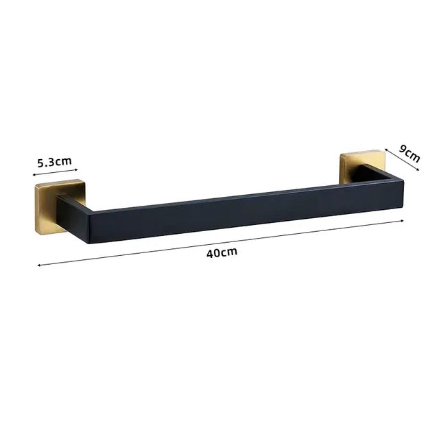 Wall-Mounted Stainless Steel Bathroom Hardware Set