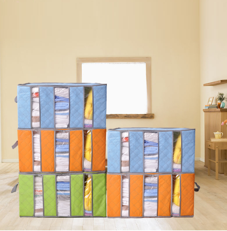 3-Compartment Clothing Organizer Storage Box