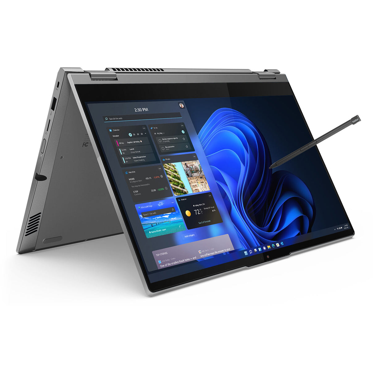LENOVO NOTEBOOK THINKBOOK 14s YOGA G3 IRU, INTEL i5-1335U, 1.3-4.6GHz/12MB, 10 CORES, 16GB, 512GB SSD M.2 2242, 14' FHD, IPS, ANTIGL, TOUCH, INTEL IRIS XE GRAPHICS, WIFI, LAN, USB, USB4, USB-C, HDMI, WIN 11 PRO, 3YW, MINERAL GREY