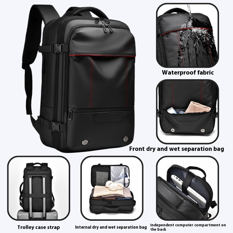 Expandable Vacuum Compression Travel Backpack