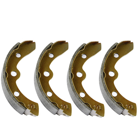 LEAPGOMAX Club Car Replacement Brake Shoes for Club Car DS 1981-1994 Carryall (Manual Adjust) Club Car Rear Brake Shoes OEM Club Car 101146302(4Pcs-Long