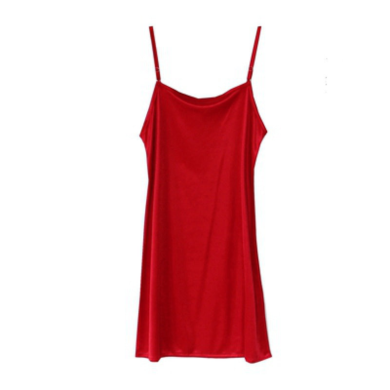 Thin Shoulder Strap Spring & Summer Dress Slip Petticoat