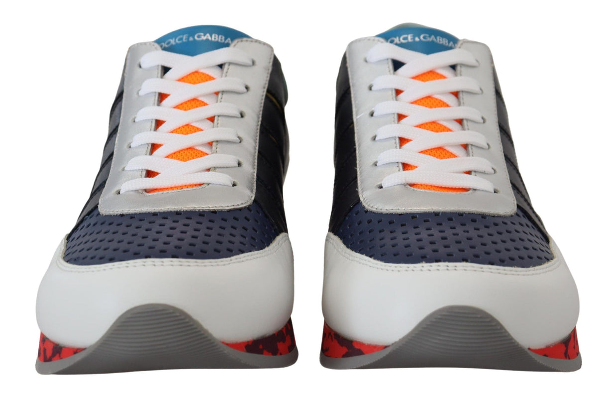 Dolce & Gabbana Multicolor Leather Sport Low Top Sneakers