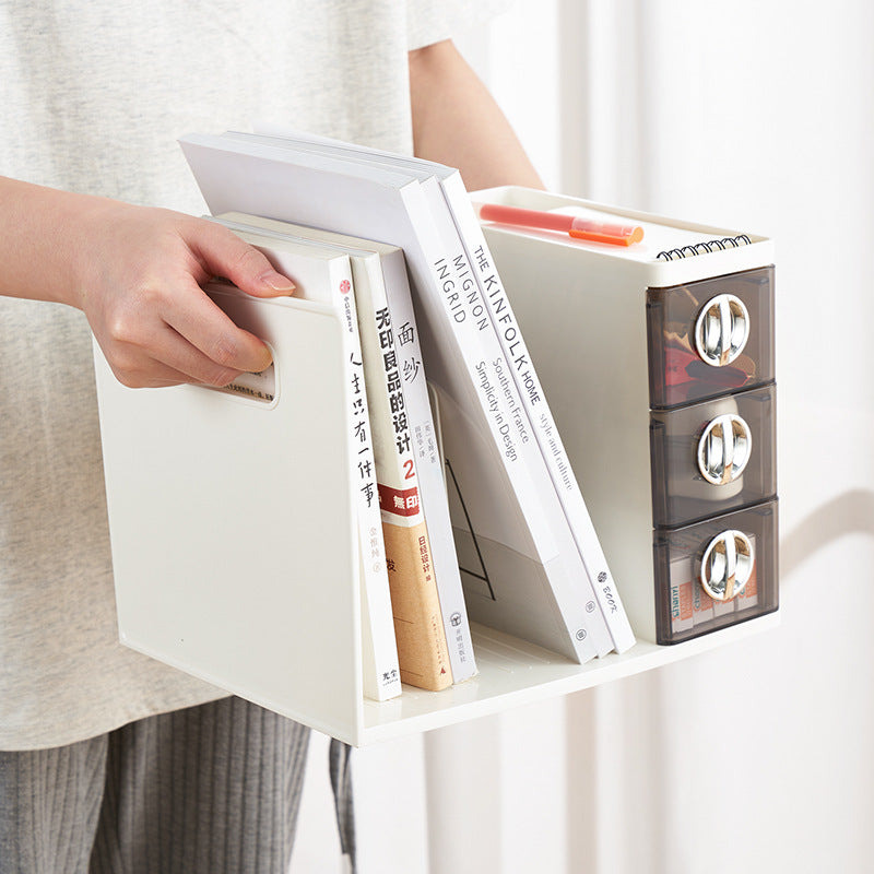 Elegant Desktop Bookshelf Organizer for Office & Students