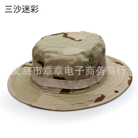 Camouflage Outdoor Round Brim Hat for Hiking