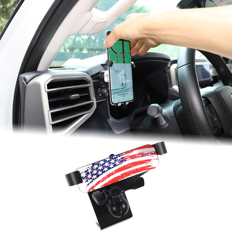 Car Dashboard Phone Holder Compatible with Toyota Tundra/Sequoia 2022-2023 Car Center Console Dash Panel Clip Cell Phone Holder Multifunctional Phone Mount Phone Stand Accessories Fits All Smartphones