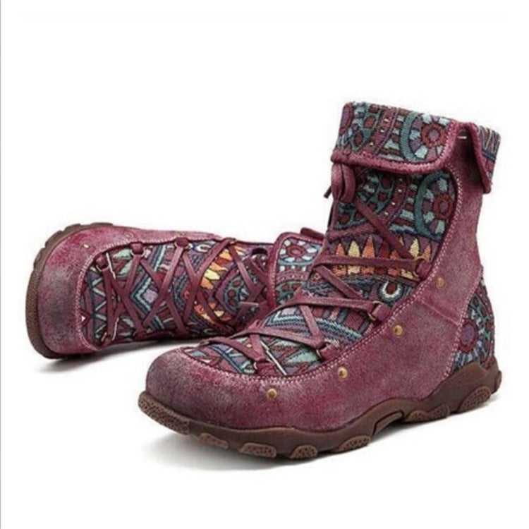 Plus Size Women's Winter Flat Short Boots