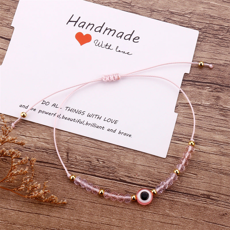 Beaded Adjustable Knitting Bracelet Craft Accessory