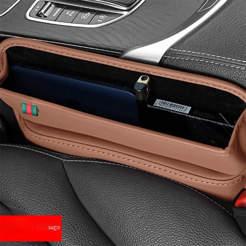 PU Leather Car Console Side Seat Gap Filler Organizer