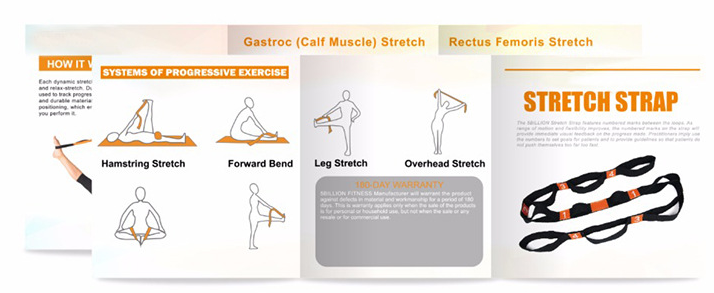 Yoga Stretch Strap, Flexibility Resistance Band
