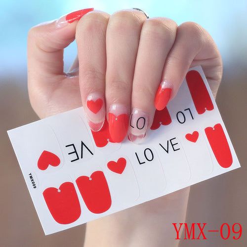 Gummed Nail Stickers for Creative Nail Art