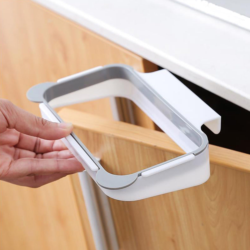 Wall Mounted Kitchen Garbage Bag Rack Organizer