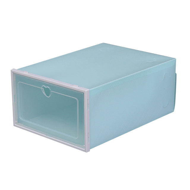 Stackable Transparent Plastic Shoe Storage Organizer Box