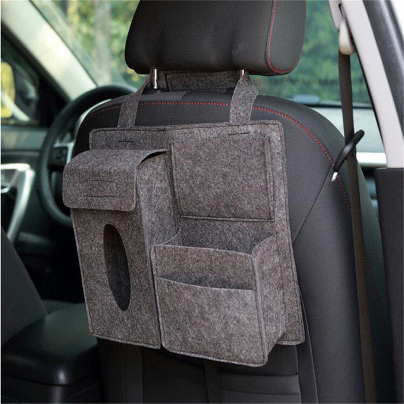 Car Backseat Storage Bag - Felt Organizer