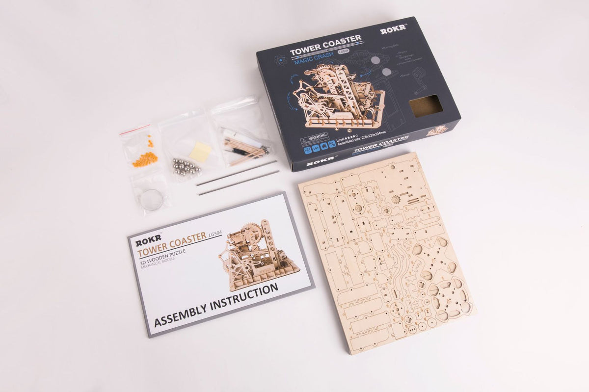 3D Wooden Puzzle Toy - Educational Mechanical Model