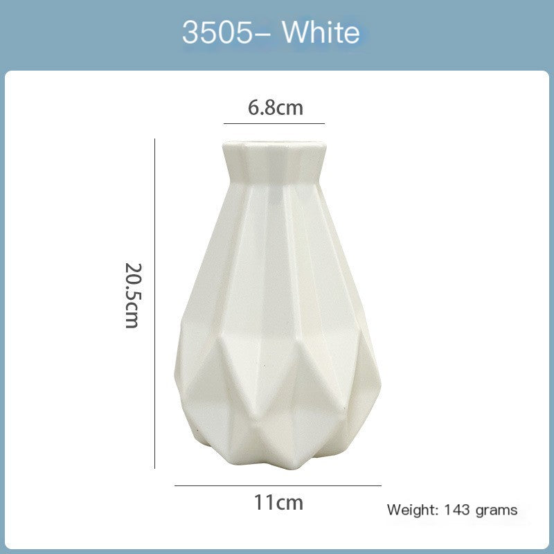 Modern Plastic Flower Vase for Home Decoration (1pc)