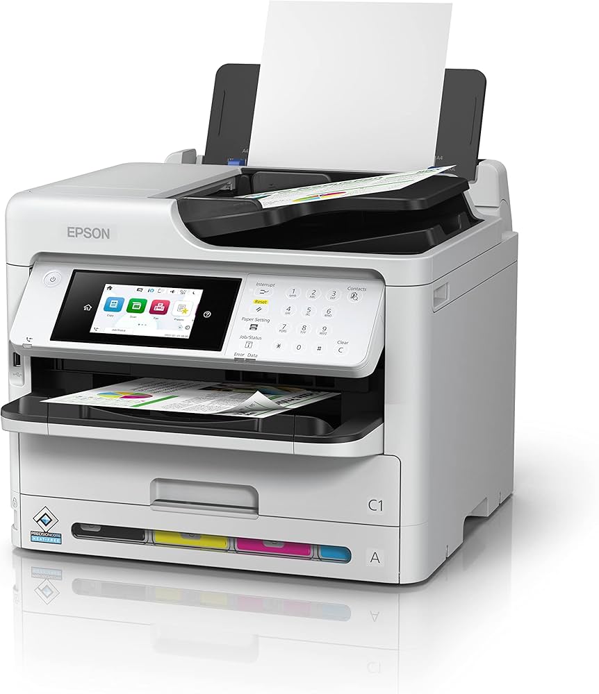 EPSON PRINTER ALL IN ONE INKJET COLOR BUSINESS WF-C5890DWF A4, PRINT, SCAN, COPY, FAX, 25PPM (B&C), 4.800 X 1.200 DPI, ADF 50P, DC:75K, DUPLEX, TOUCHSCREEN, USB, WiFi, WiFi DIRECT, LAN