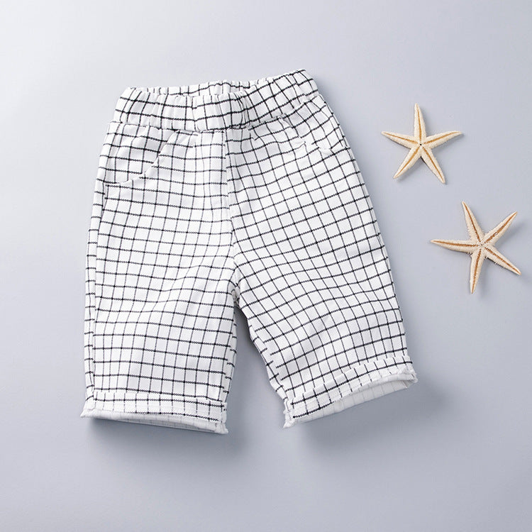 Plaid Shorts for Kids, Summer Casual Children’s Pants