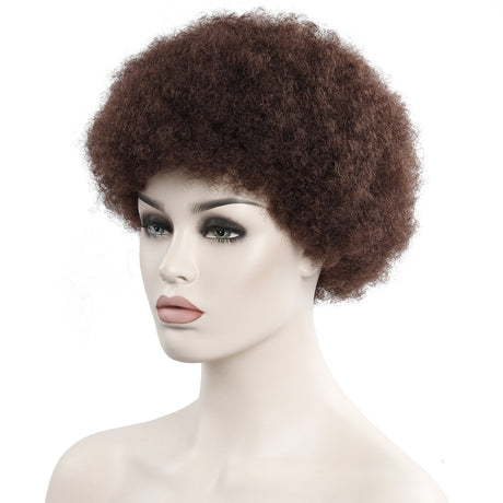African Curly Hair 6 Inch Short Headgear
