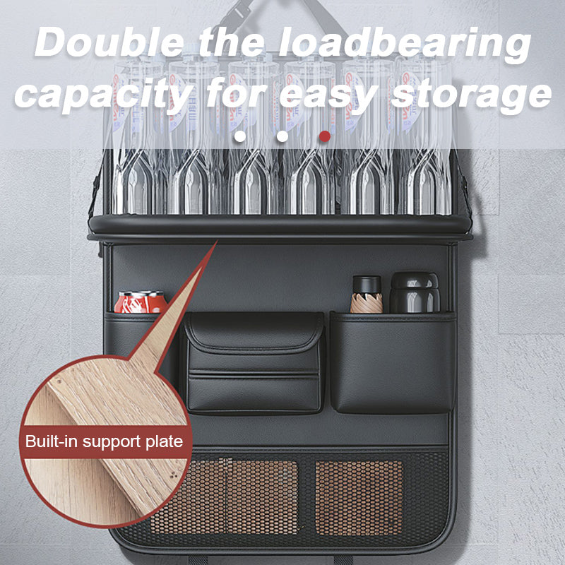 Car Back Seat Organizer with Foldable Tablet Tray