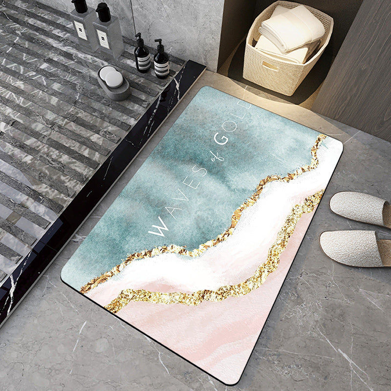 Bathroom Silicone Diatomaceous Water Absorbent Mat