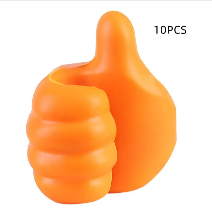 Adhesive Thumb Hook Organizer for Kitchen & Bathroom