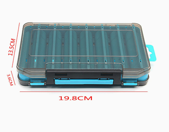 Dual-Sided Fishing Tackle Box