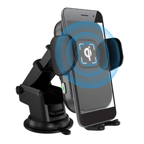 Wireless Car Charger UPXON 10W Auto-Clamping Car Mount Windshield Dashboard Air Vent Phone Holder Touch Sensing Compatible with iPhone and Android Smartphones