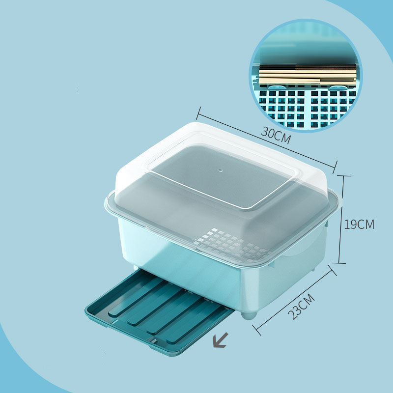Plastic Dish Rack and Cup Holder for Kitchen Storage