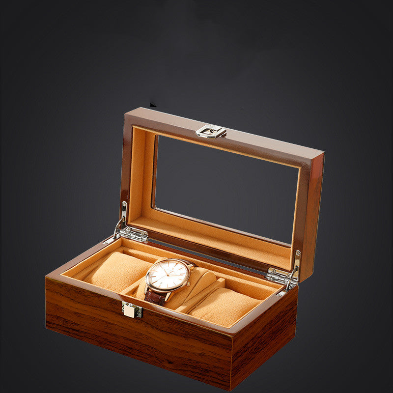 Wooden Watch Box with Display for Jewelry and Bracelets