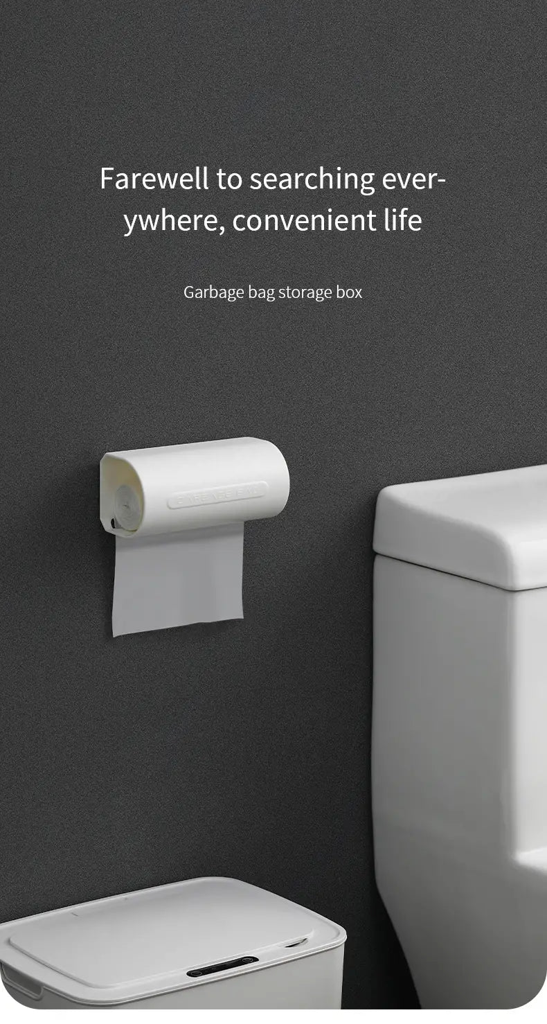 FaSoLa Kitchen Garbage Bag Storage Box - No Punching Needed