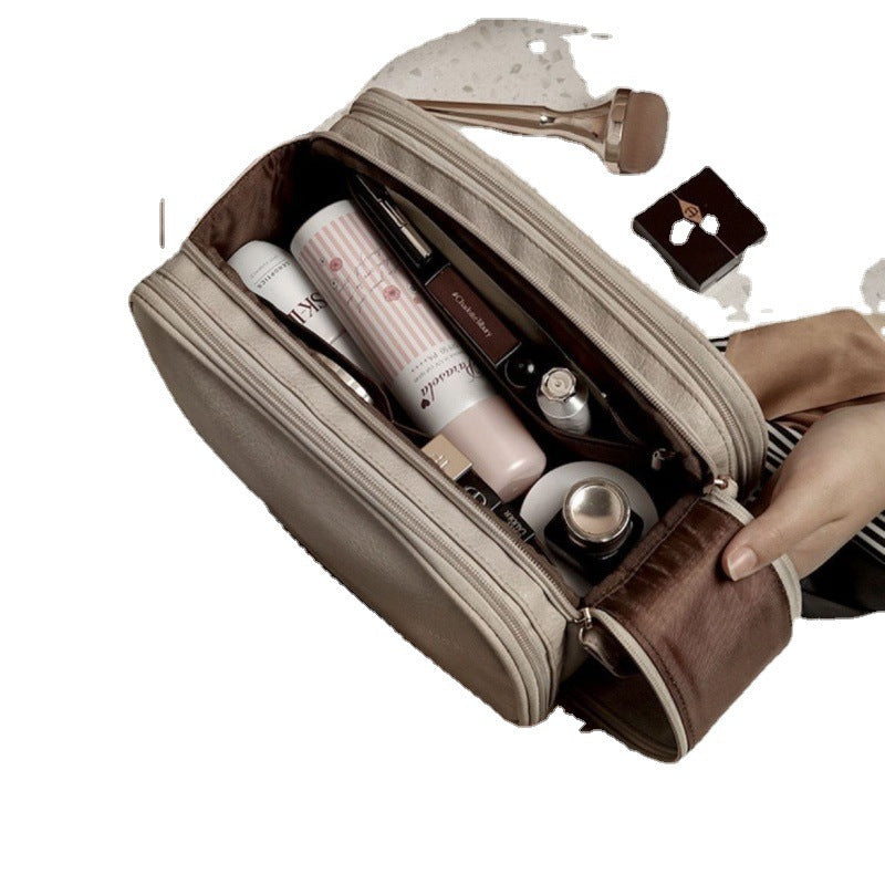 Large Capacity Travel Makeup Bag with Organizer Pouch