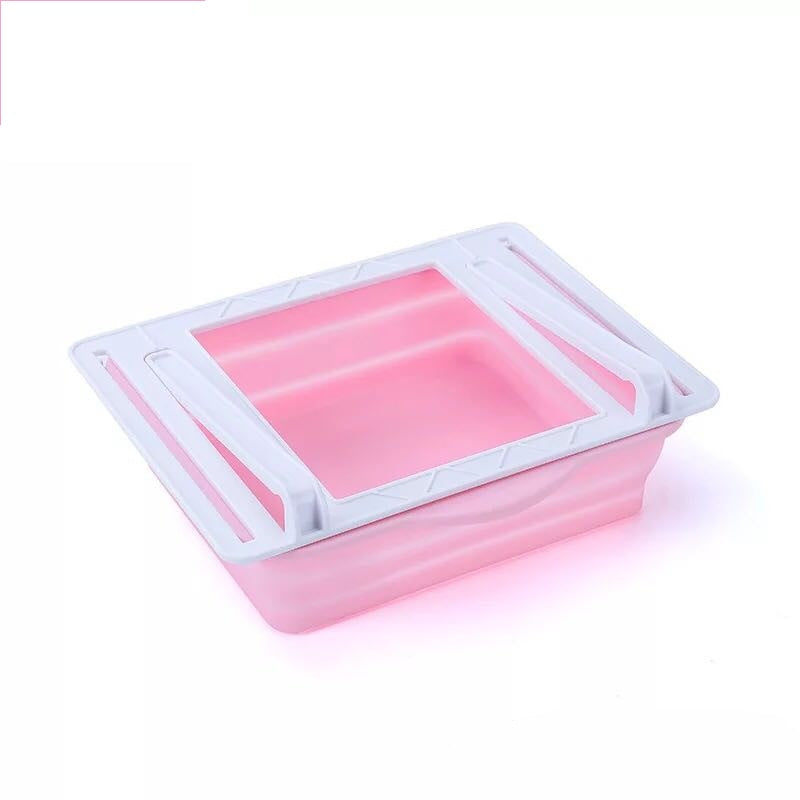 Fridge Organizer with Foldable Storage Boxes (Transparent)