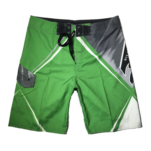 Green Quick Dry Summer Beach Surf & Swim Shorts