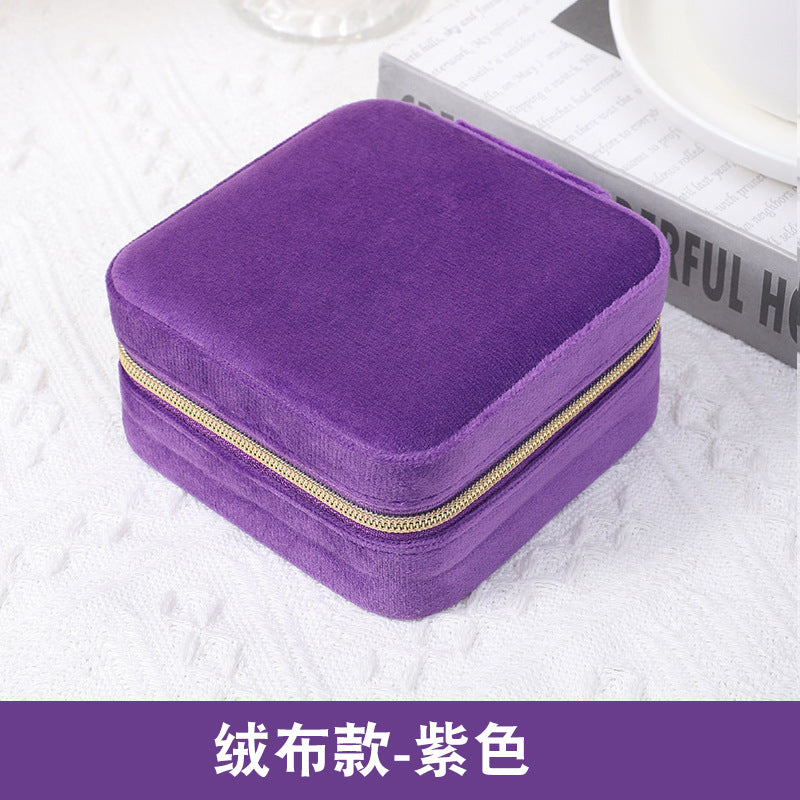 Compact Jewelry Organizer Box for Travel and Storage