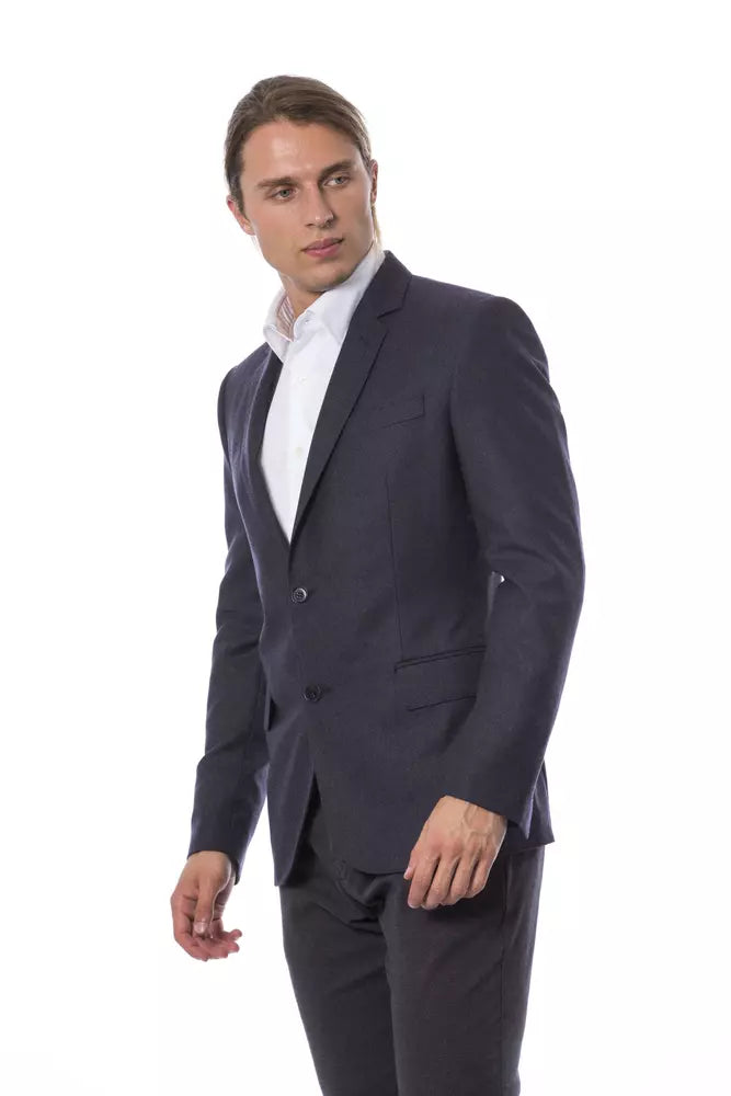 Verri Blue Virgin Wool Blazer