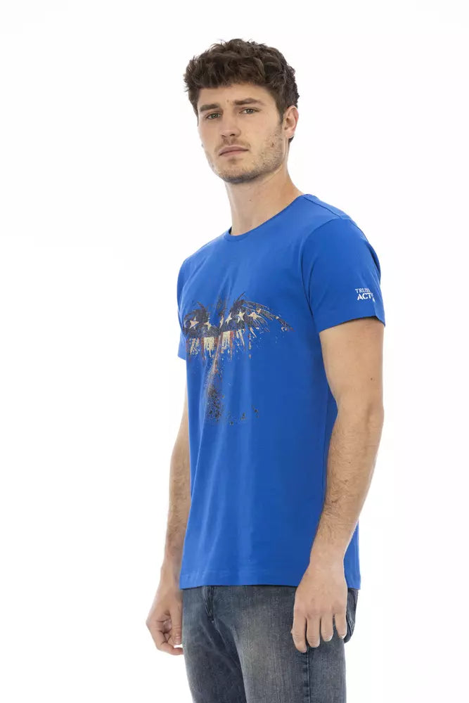 Trussardi Action Blue Cotton Men's T-Shirt