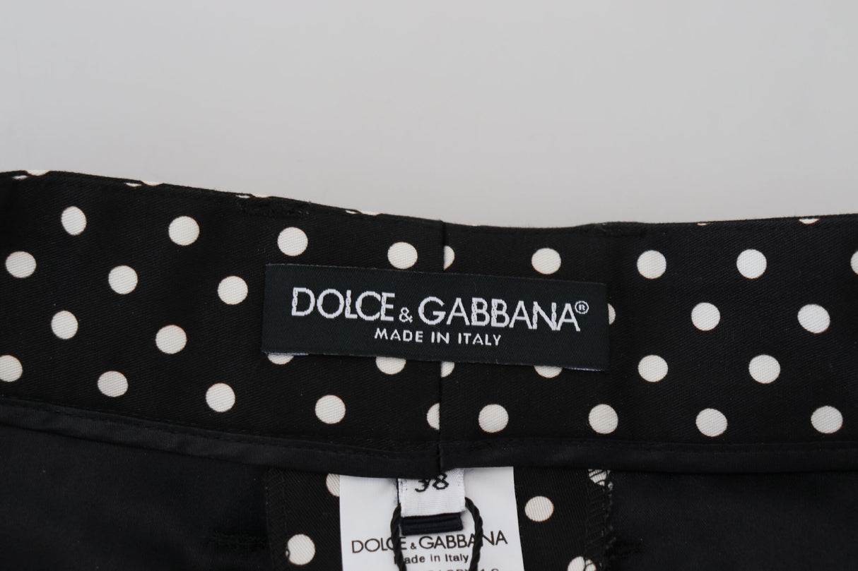 Dolce & Gabbana Multicolor Polka Dots High Waist Pants