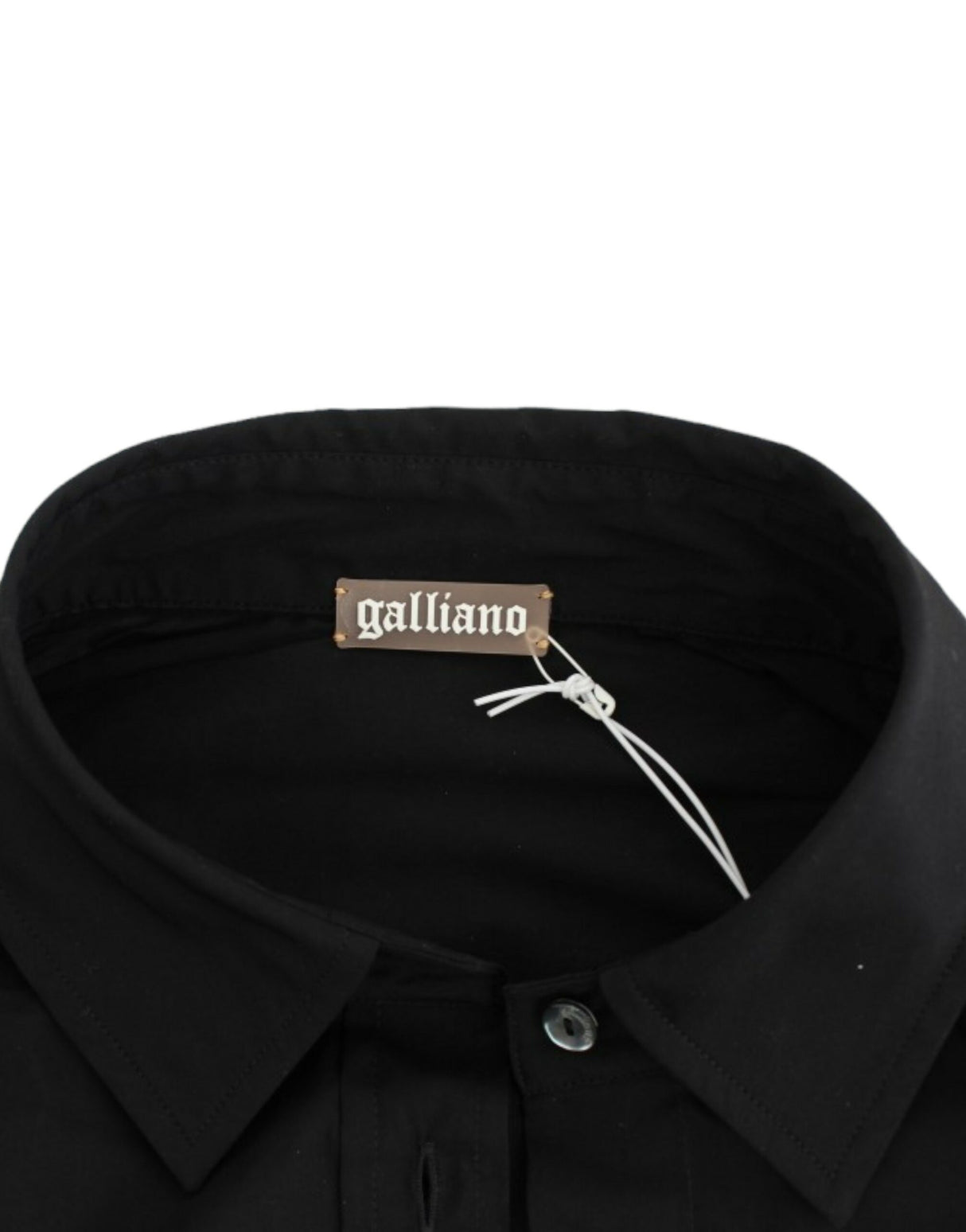 John Galliano Black cotton shirt top