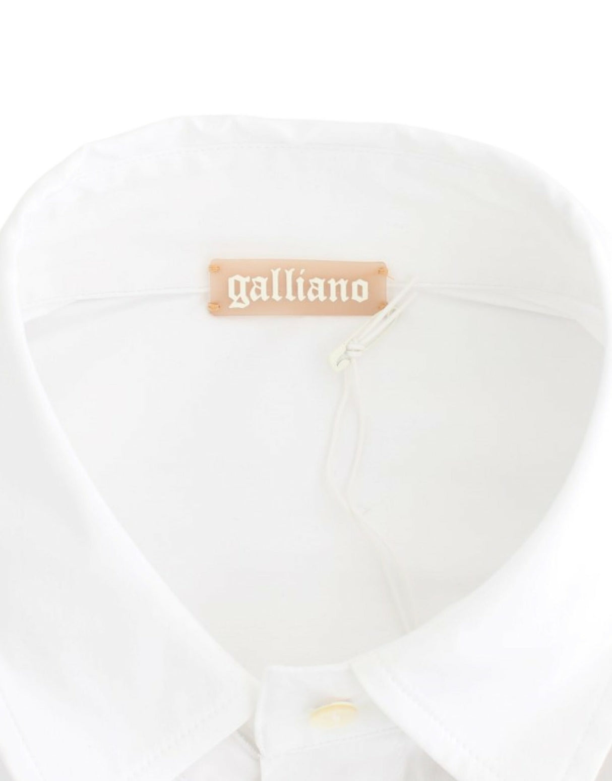 John Galliano White Cotton Shirt Top