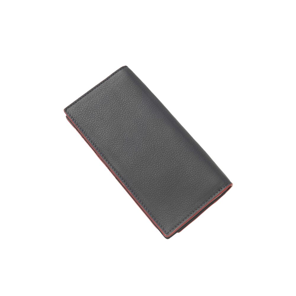 Cerruti 1881 Blue Calfskin Men Wallet