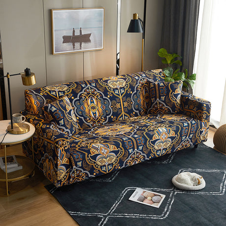 Printed Stretch Sofa Cover for Home Decor (1 Piece)