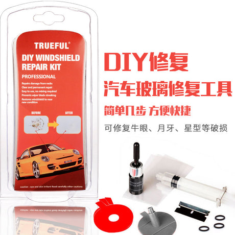 Windshield Repair Kit for Automotive Glass Cracks