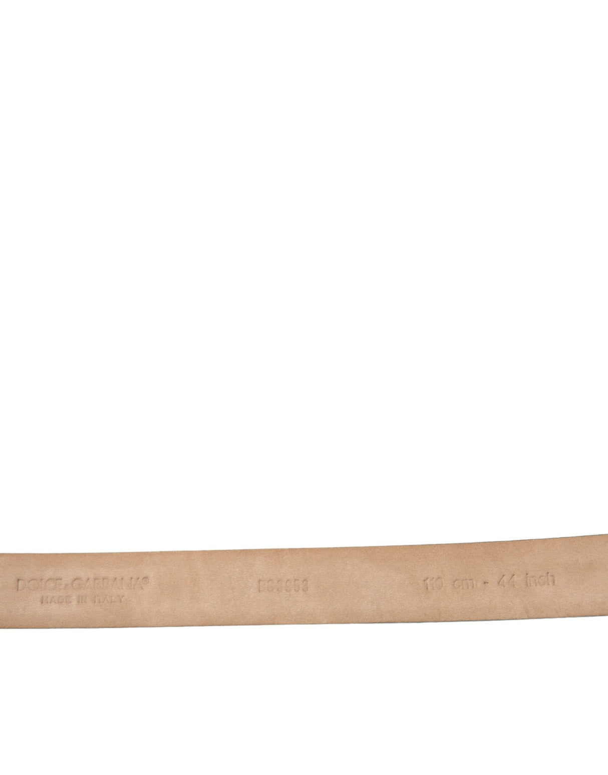 Dolce & Gabbana Dark Brown Leather Silver Metal Buckle Belt