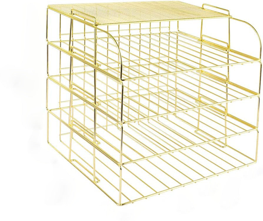 Office Desktop File Organizer and Storage Basket