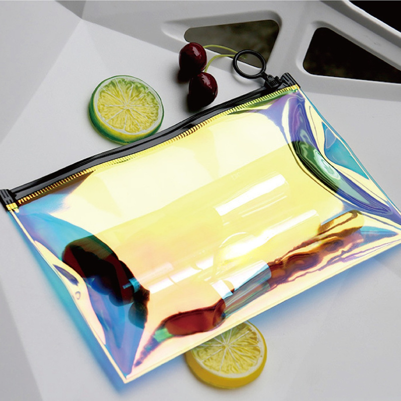 Transparent Laser Travel Cosmetic Makeup Organizer Bag