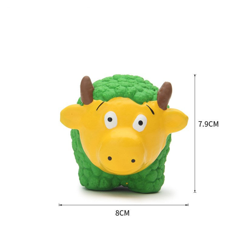 Pet Toy Sound Ball - Blue Breadstick Animal Shape